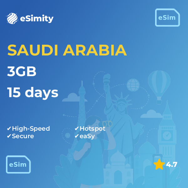 Saudi Arabia 3 GB 15 days
